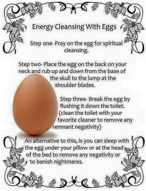 Wiccan egg cleansing